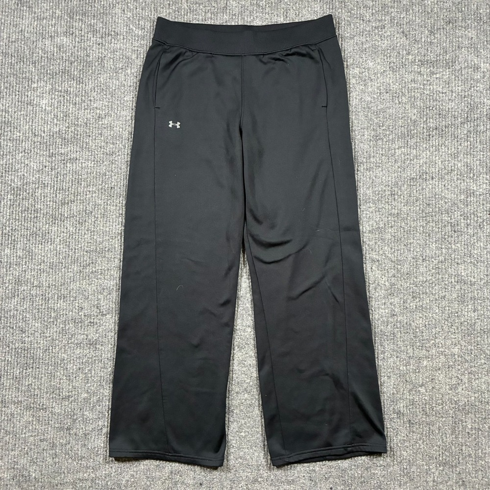 Under Armour ColdGear Sweatpants Womens Size Medium Black Loose Fit Athletic